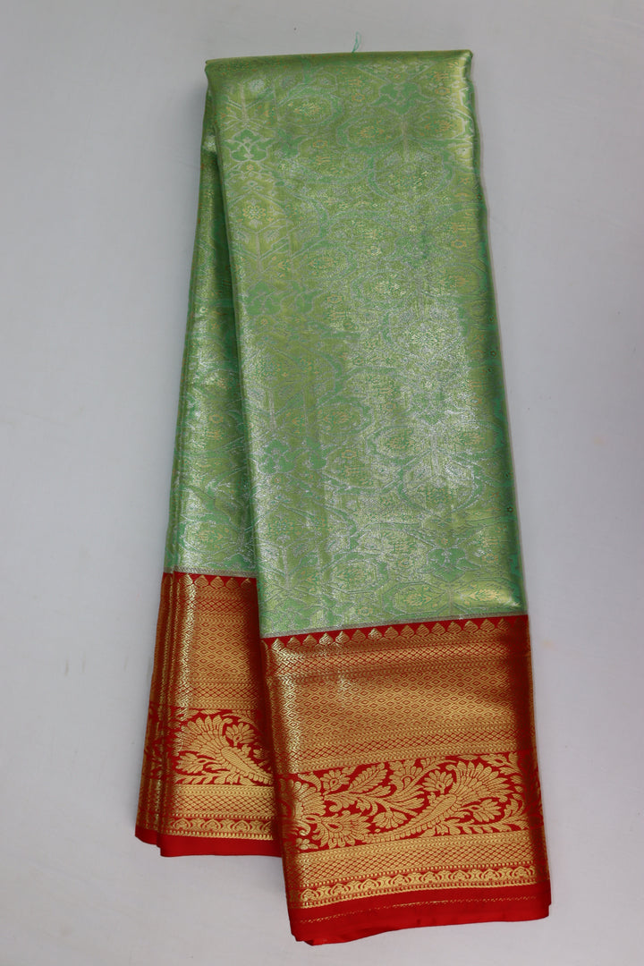 Amazing Green Kanjipuram Saree