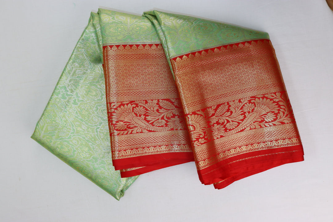 Amazing Green Kanjipuram Saree