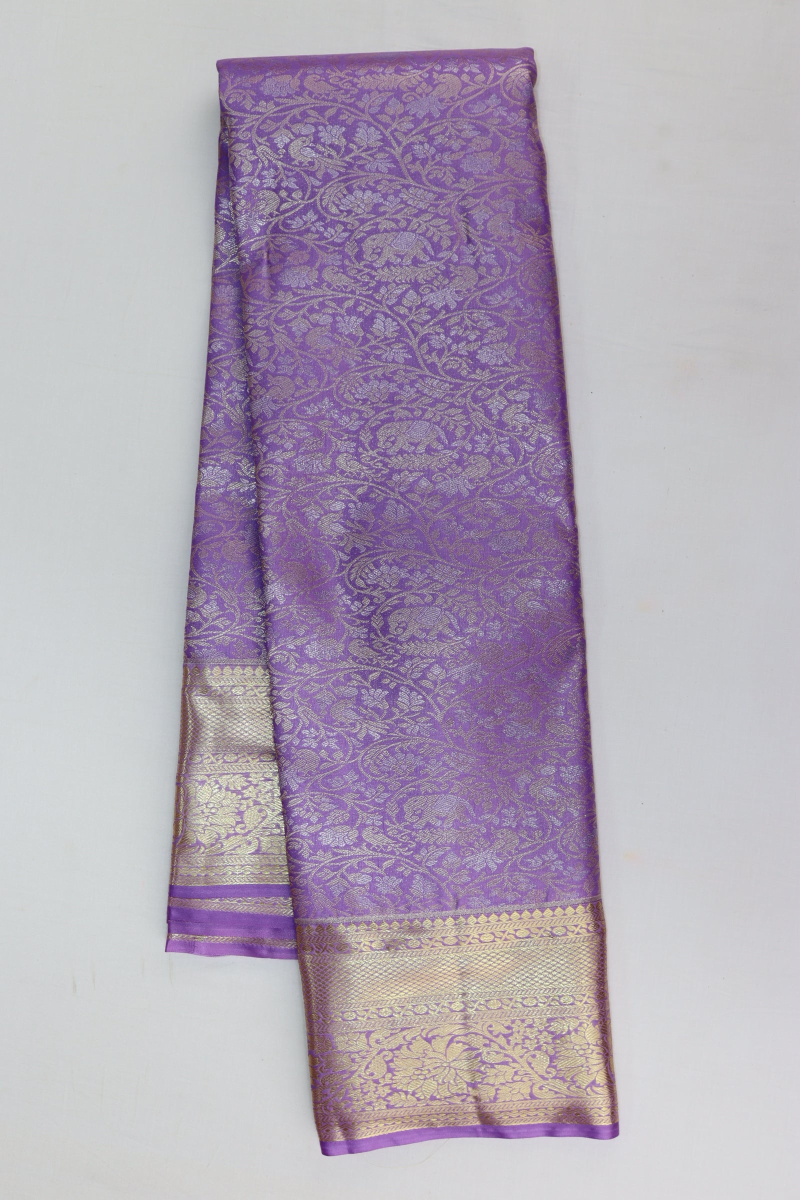 Trendy Lavender Kanjipuram Saree – Pattu Vastra