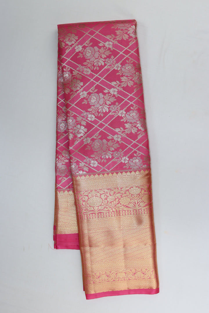 Classic Pink Kanjipuram Saree