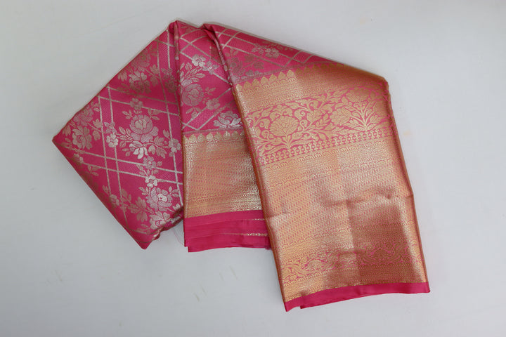 Classic Pink Kanjipuram Saree