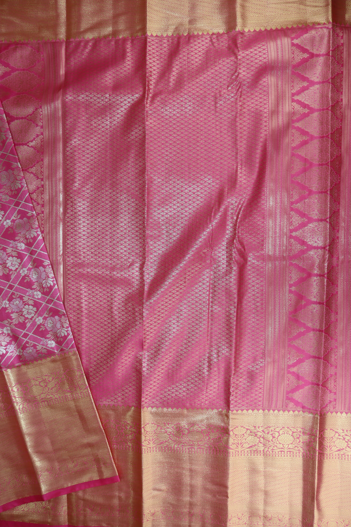 Classic Pink Kanjipuram Saree