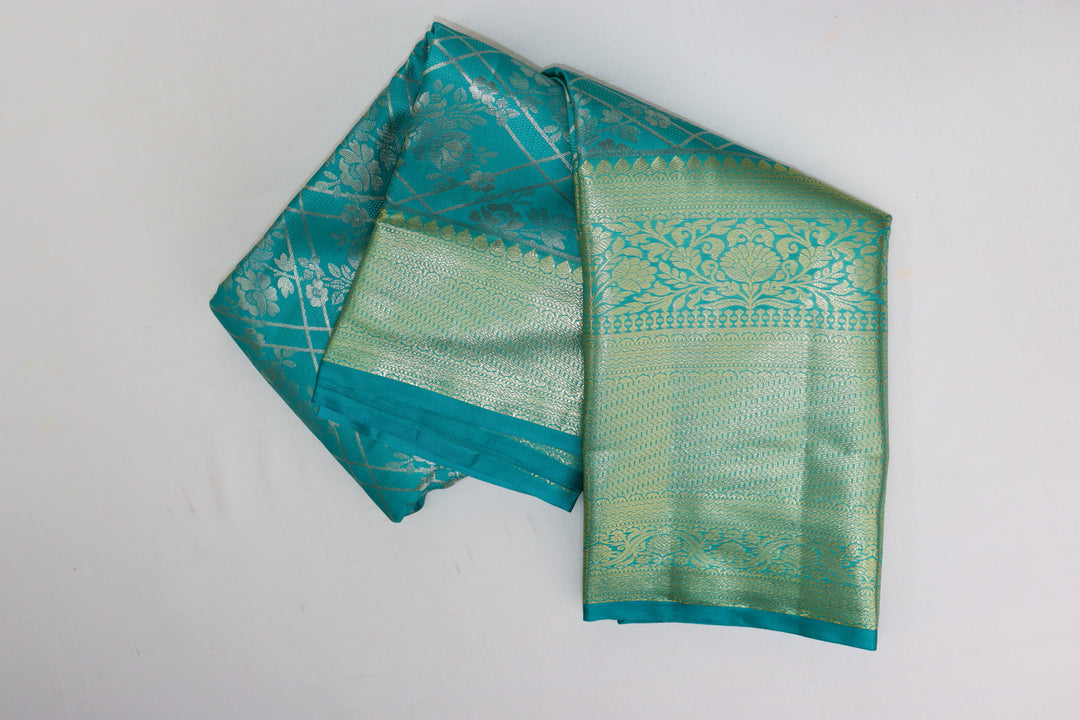 Luxurious Green Kanjipuram Saree