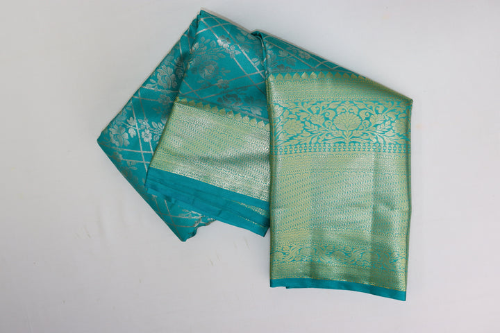 Luxurious Green Kanjipuram Saree