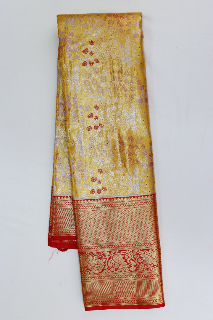 Royal Yellow Kanjipuram Saree