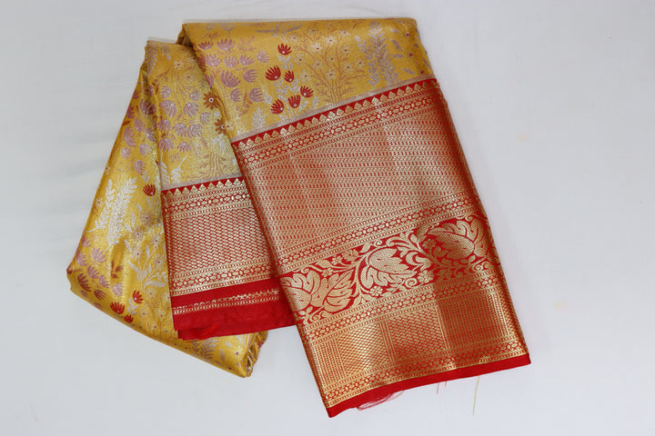 Royal Yellow Kanjipuram Saree