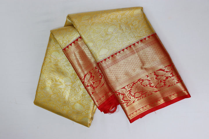 Timeless Yellow Kanjipuram Saree