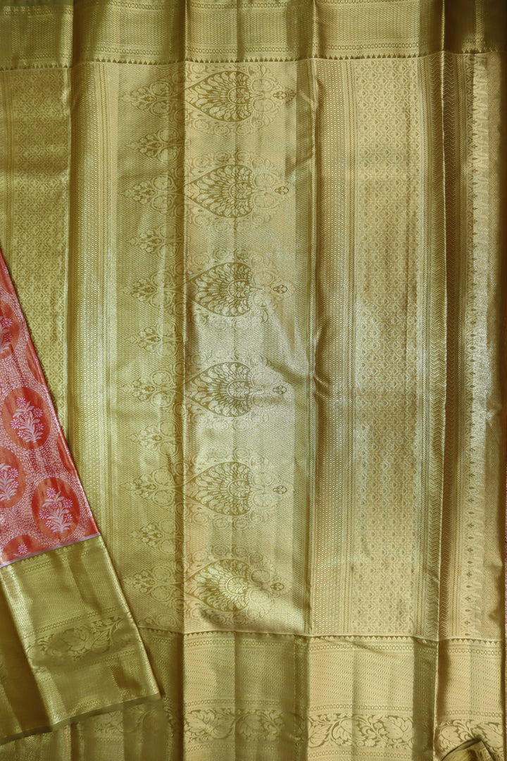 Opulent Orange Kanjipuram Saree