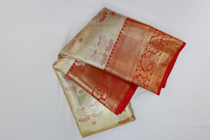 Mesmerizing Light Yellow Kanjipuram Saree