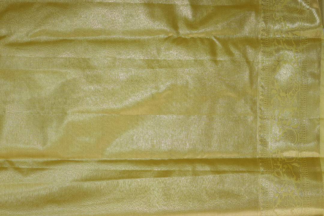 Traditional Yellow Kanjipuram Saree