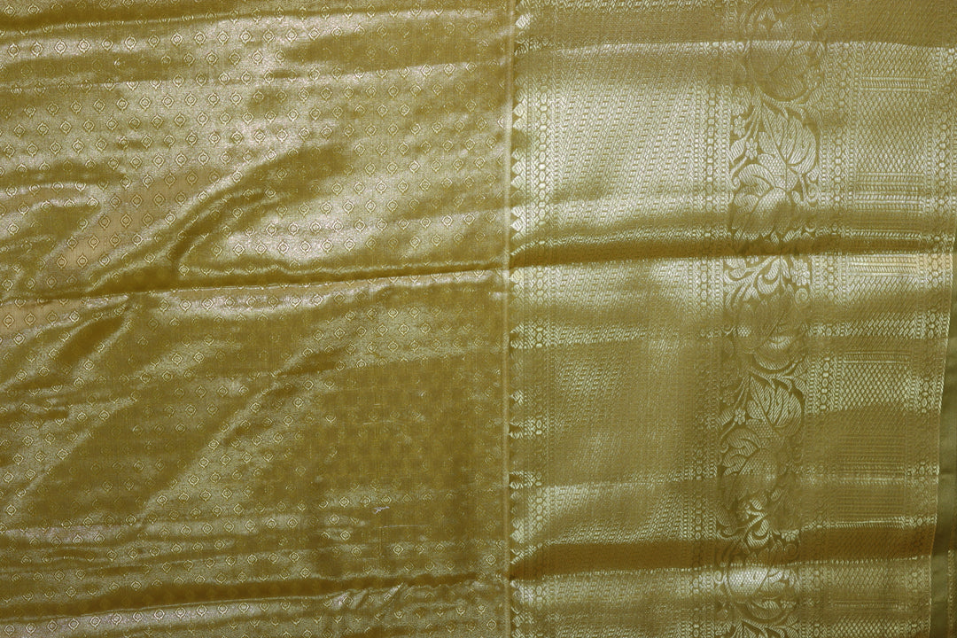 Timeless Olive Green Kanjipuram Saree