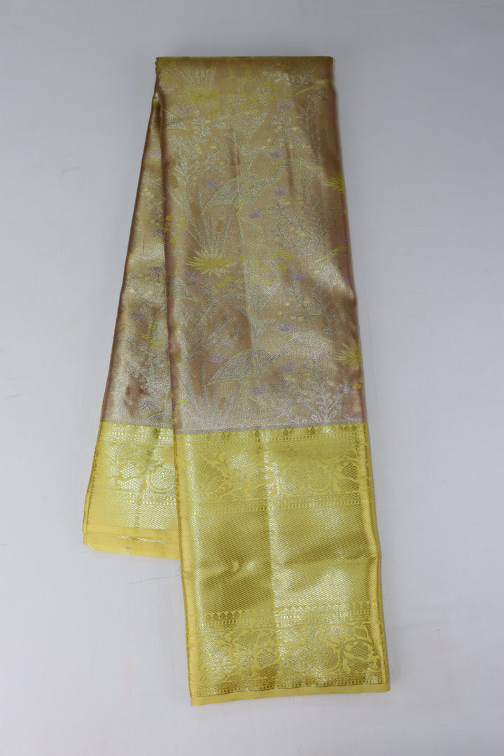 Radiant Yellow Kanjipuram Saree