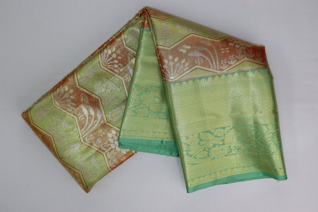 Elegant Multi-Color Kanjipuram Saree