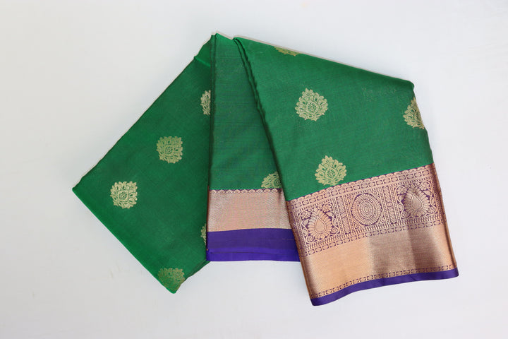 Graceful Green Kanjipuram Saree