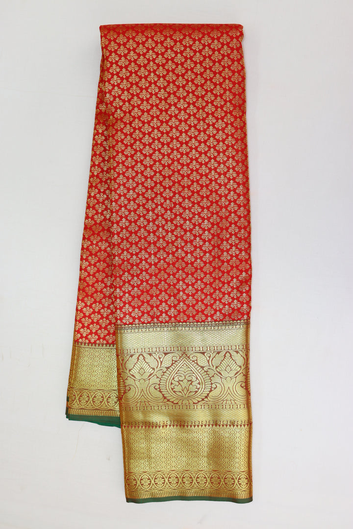 Stunning Red Kanjipuram Saree