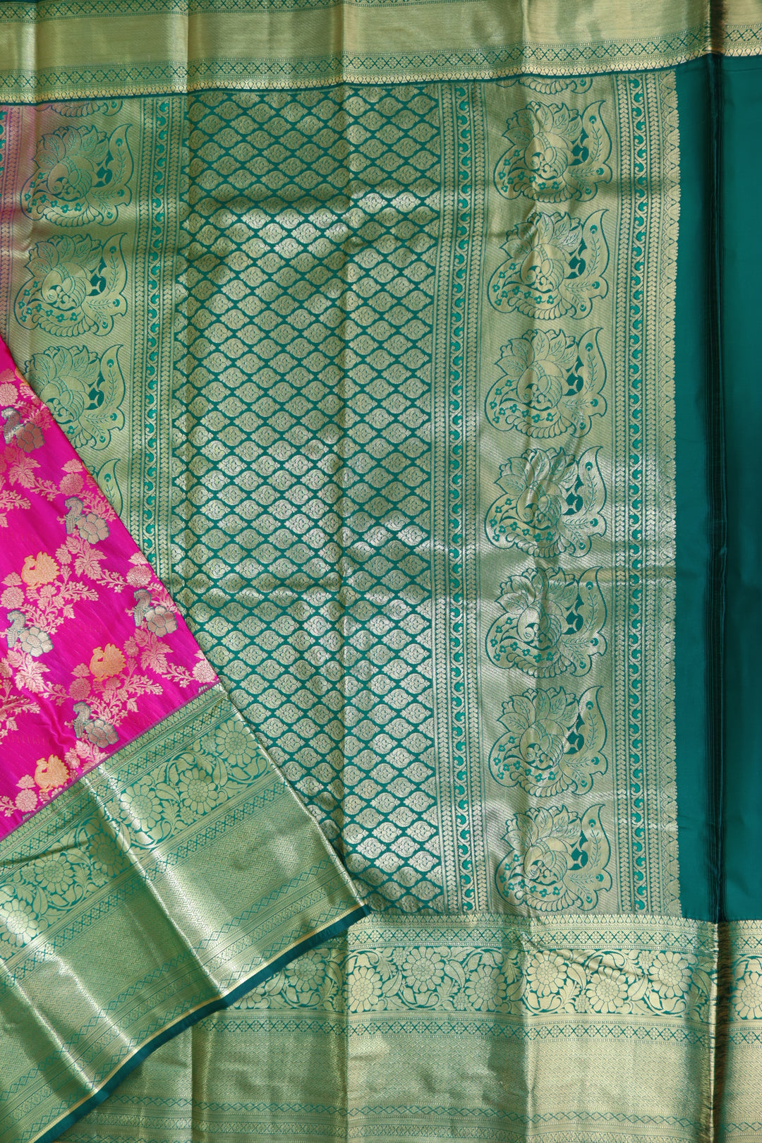 Divine Pink Kanjipuram Saree