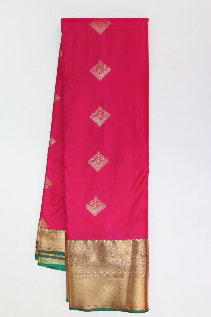 Royal Pink Kanjipuram Saree