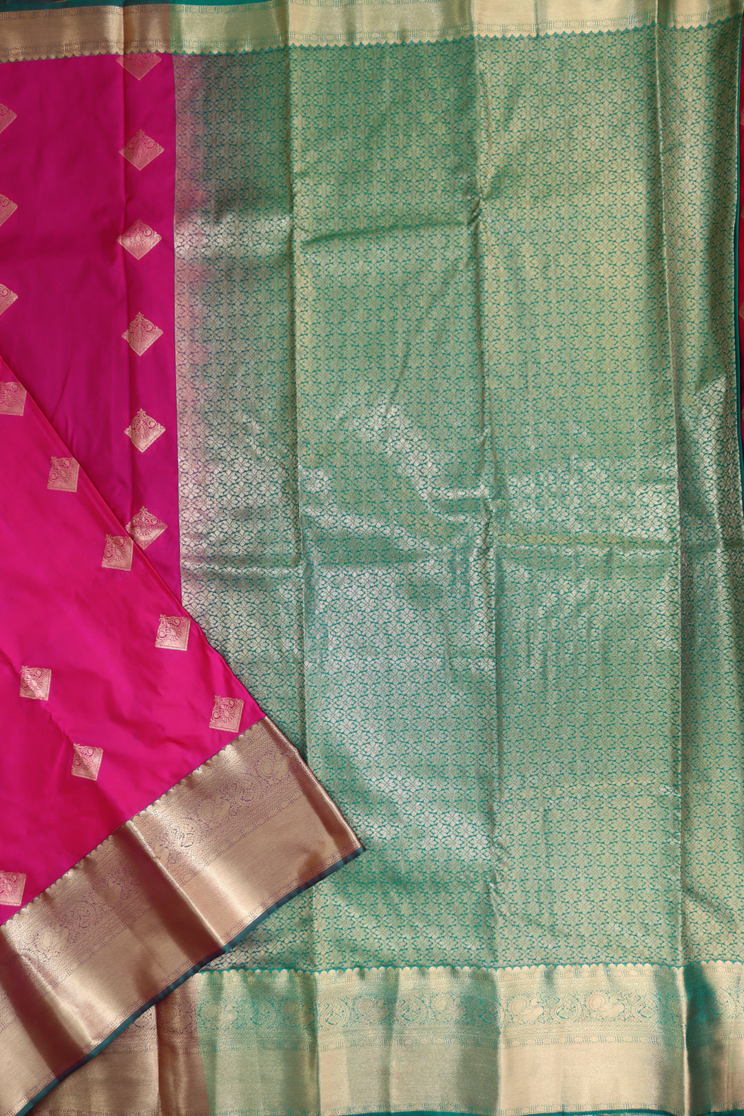 Royal Pink Kanjipuram Saree