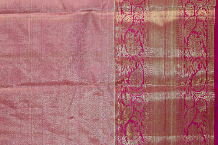 Luxurious Peach Kanjipuram Saree