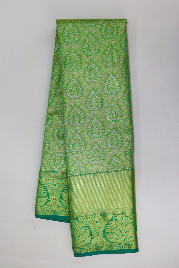 Luxurious Green Kanjipuram Saree