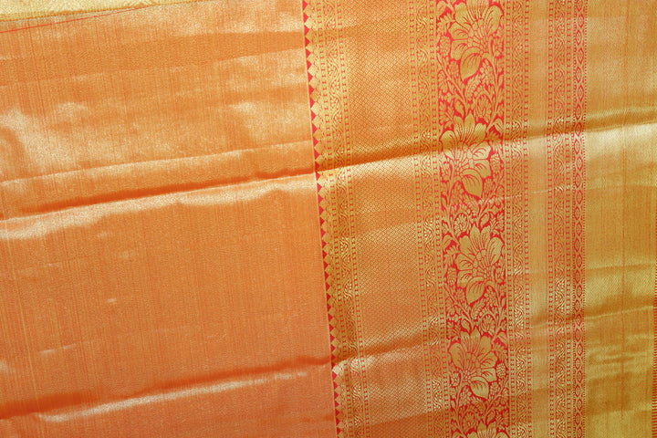 Mesmerizing Golden Yellow Kanjipuram Saree