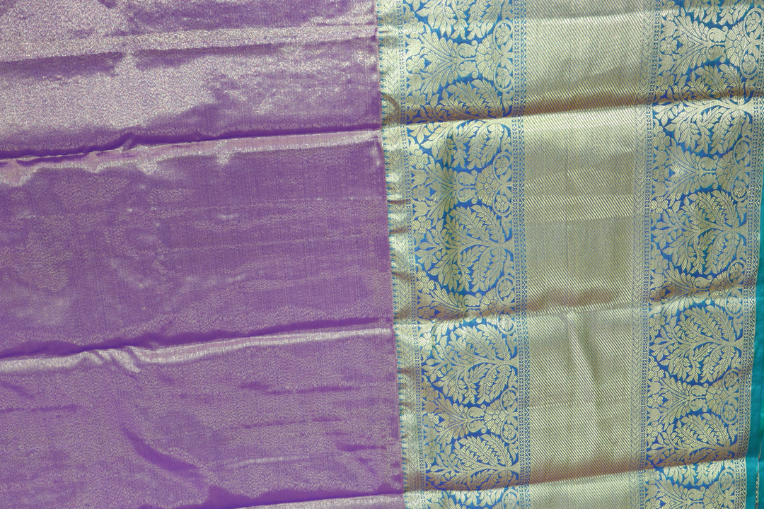 Luxurious Light Lavender Kanjipuram Saree