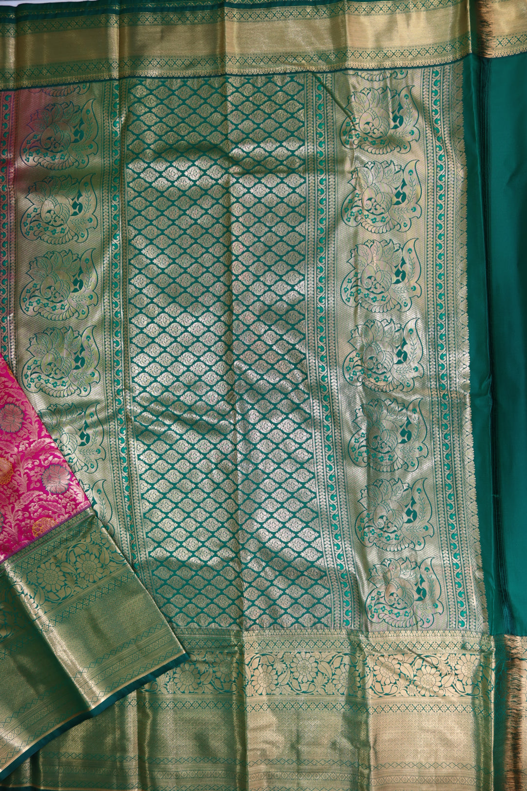 Divine Pink Kanjipuram Saree