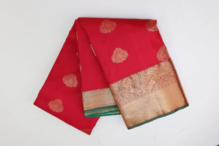 Rich Dark Pink Kanjipuram Saree