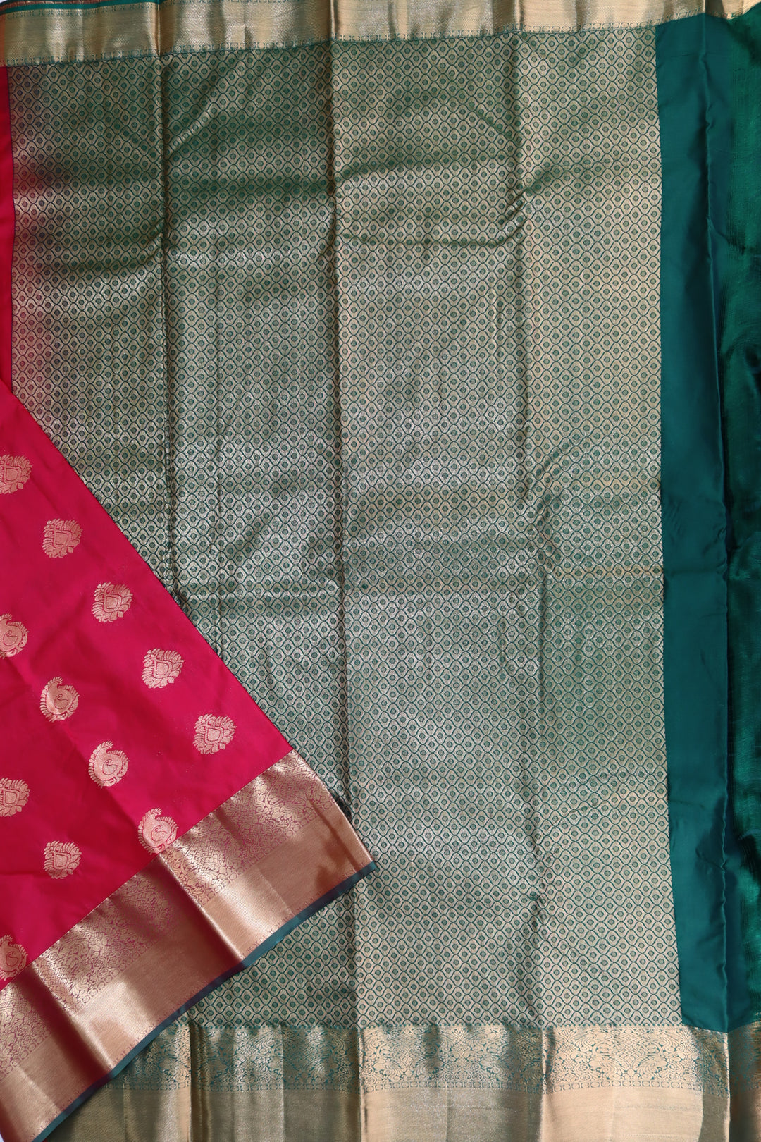 Rich Dark Pink Kanjipuram Saree