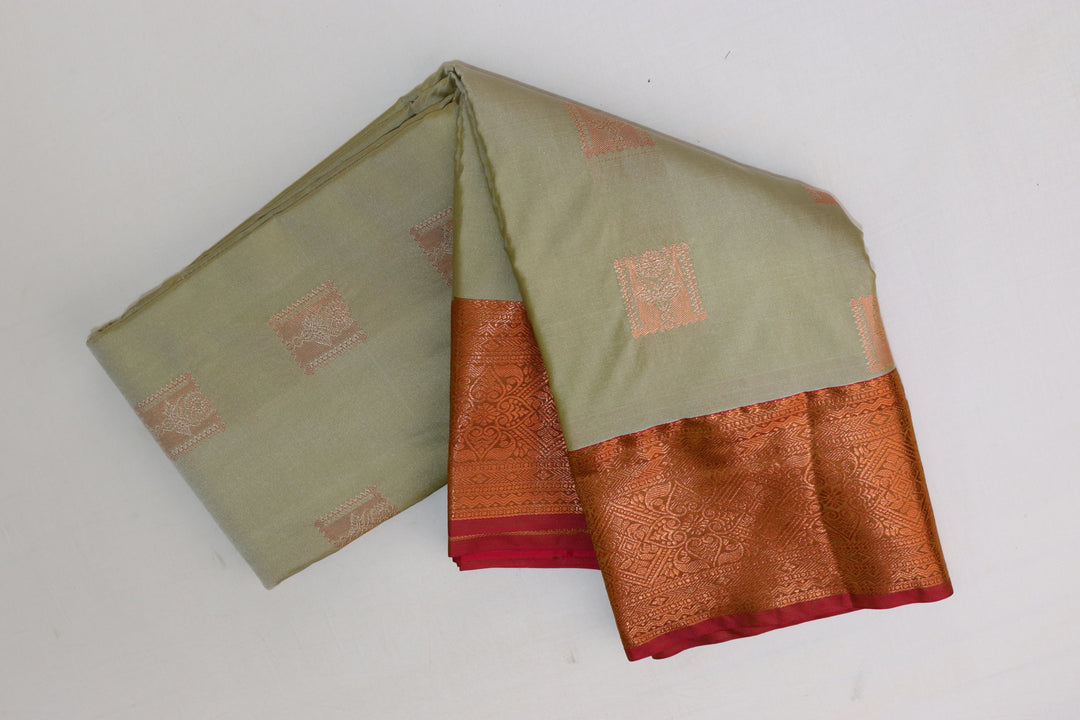 Classic Pista Green Kanjipuram Saree