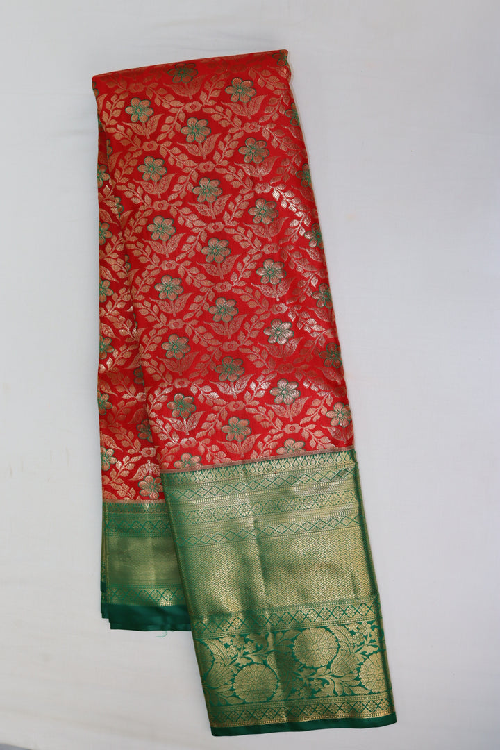 Stunning Red Kanjipuram Saree