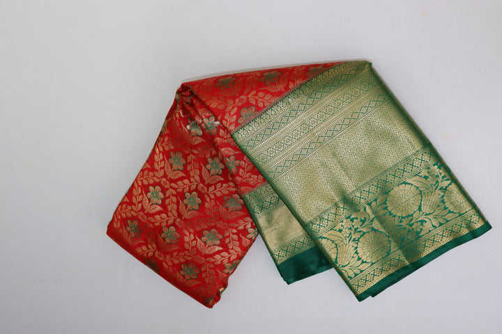 Stunning Red Kanjipuram Saree