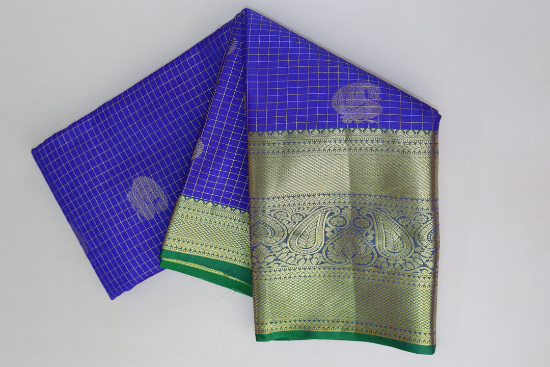 Opulent Violet Kanjipuram Saree