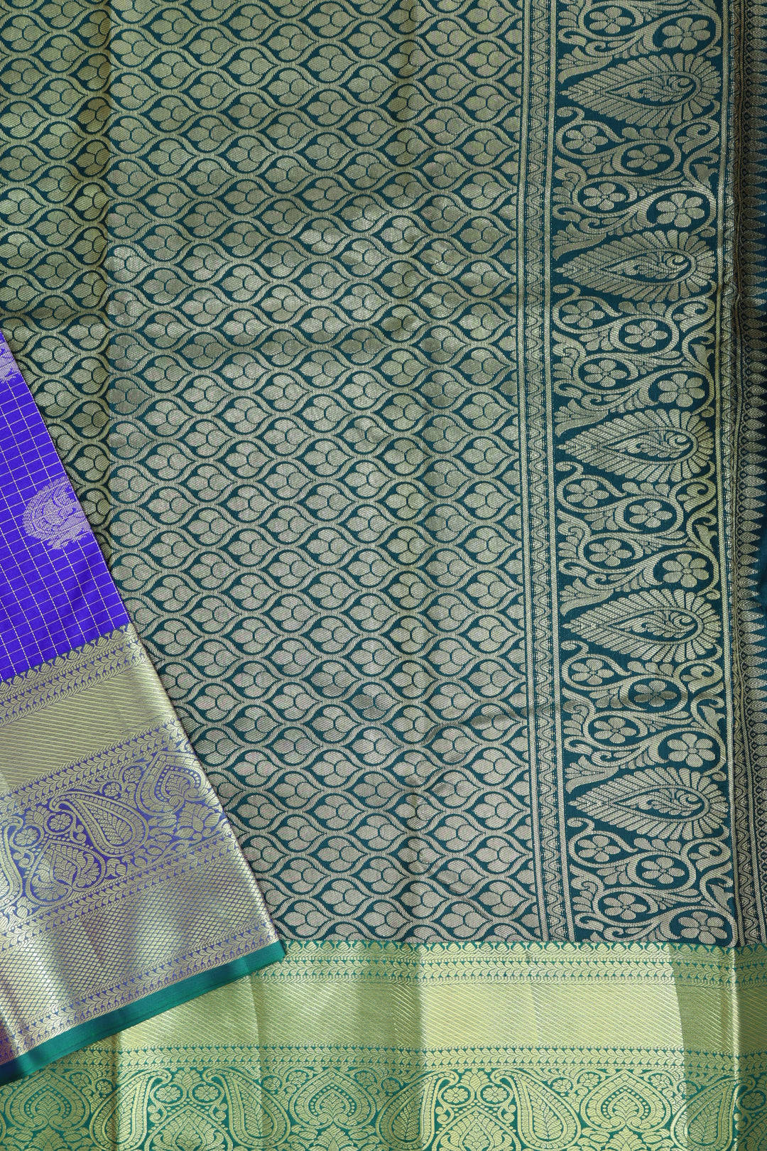 Opulent Violet Kanjipuram Saree