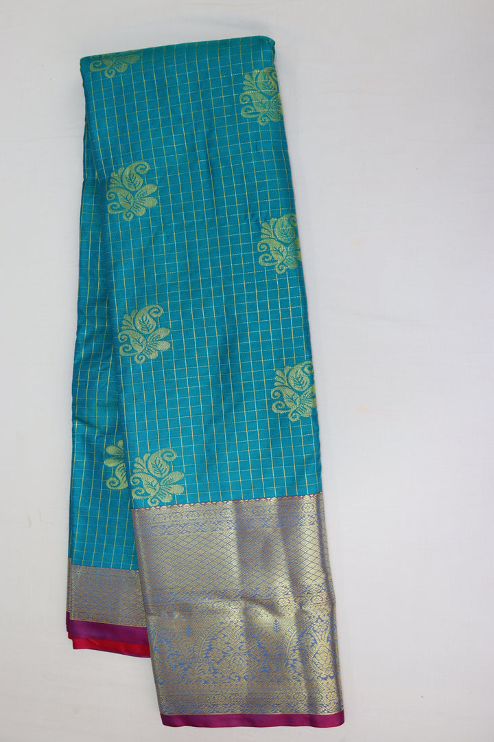 Opulent Blue Kanjipuram Saree