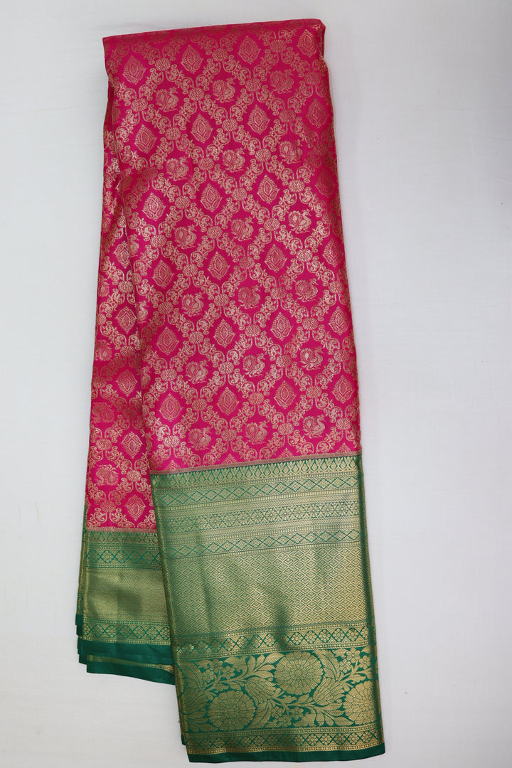 Stunning Pink Kanjipuram Saree