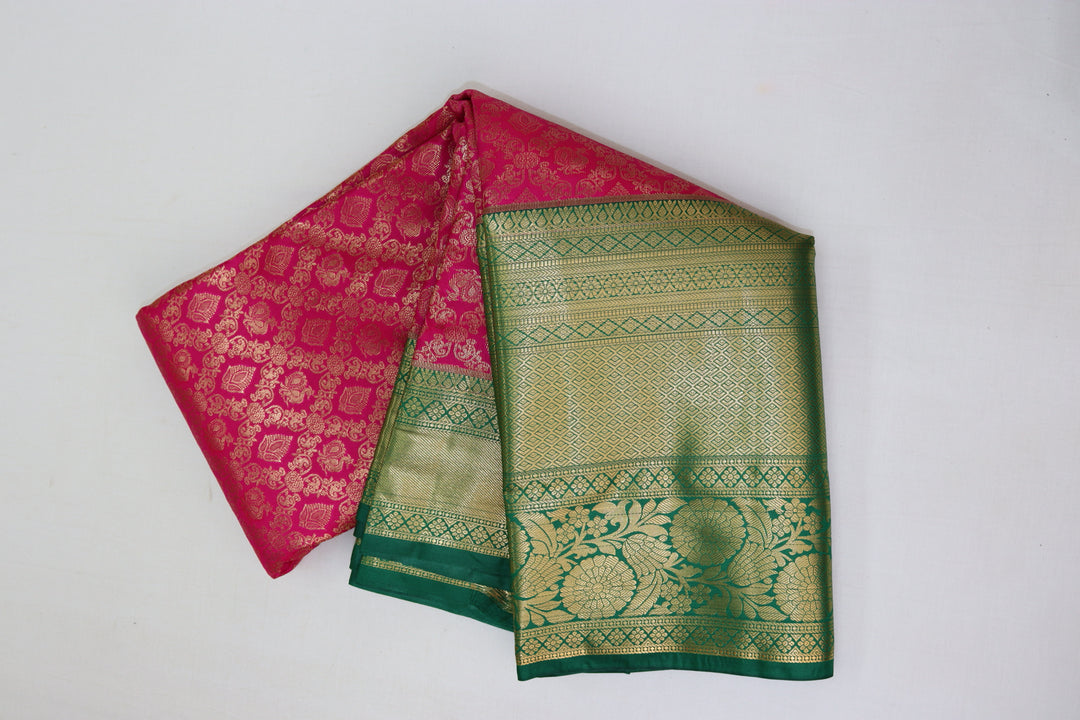 Stunning Pink Kanjipuram Saree