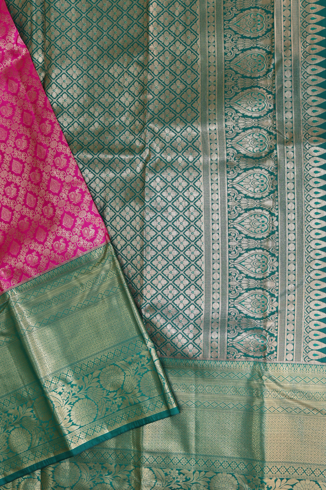 Stunning Pink Kanjipuram Saree