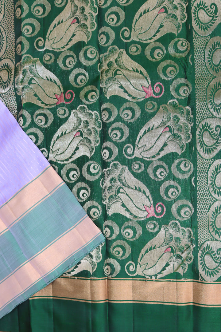 Rich Lavender Kanjipuram Saree