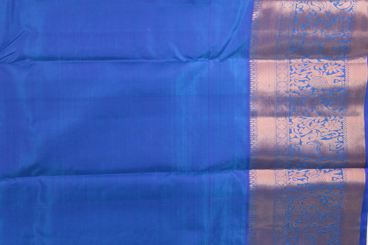 Radiant Blue Pure Kanjipuram Saree