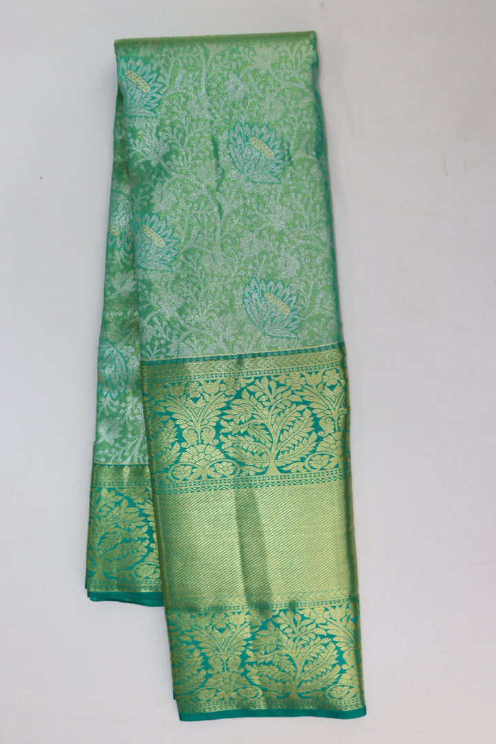 Royal Green Tissue Kanjipuram Saree