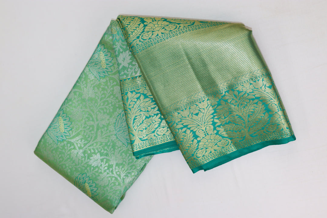 Royal Green Tissue Kanjipuram Saree