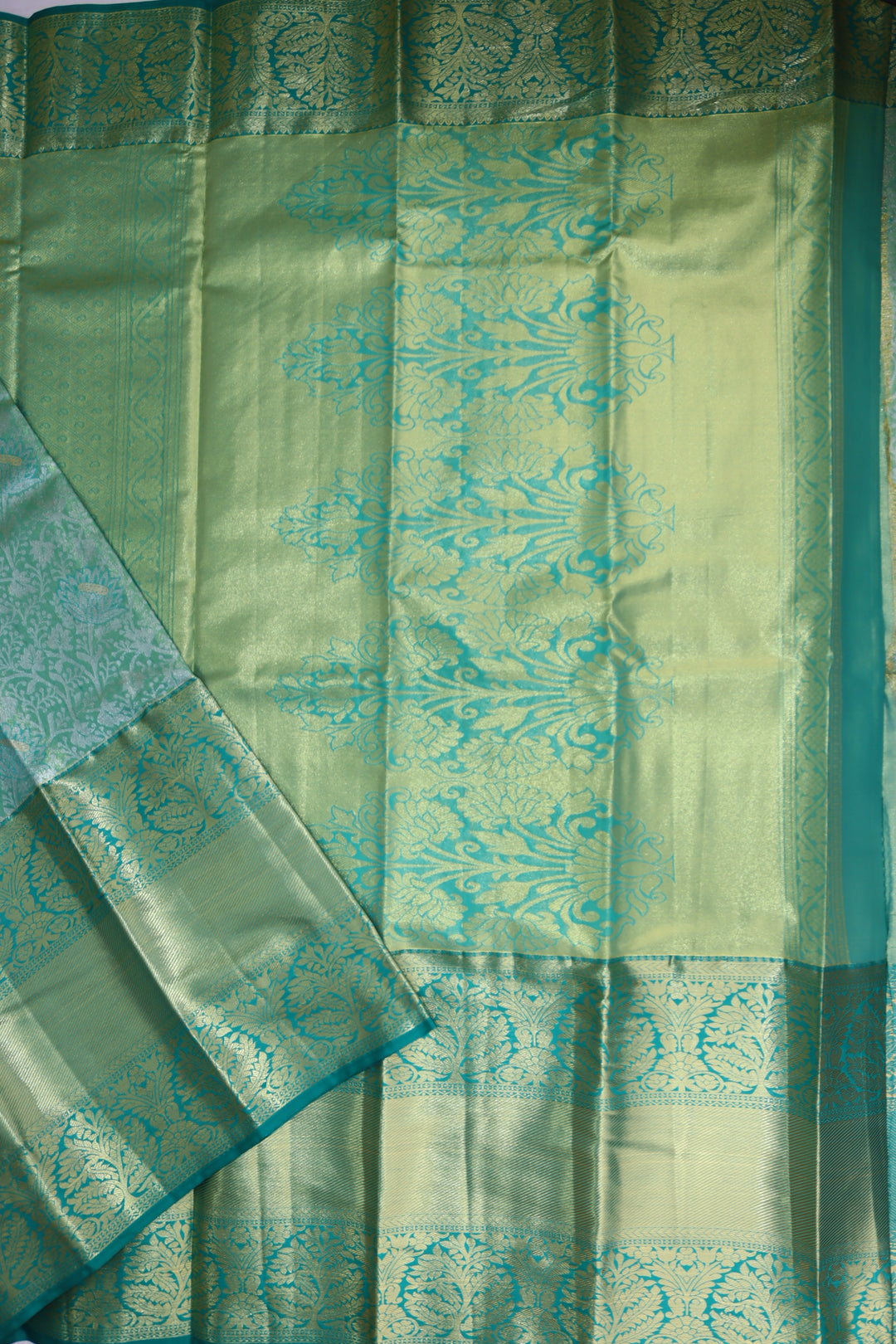 Royal Green Tissue Kanjipuram Saree