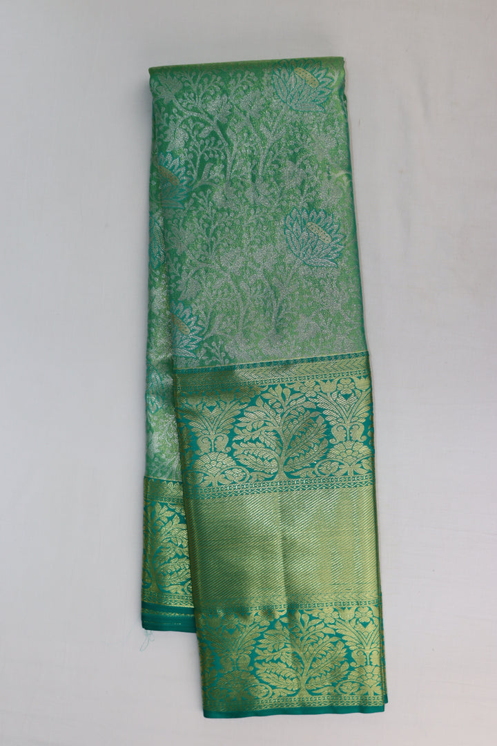 Royal Green Tissue Kanjipuram Saree