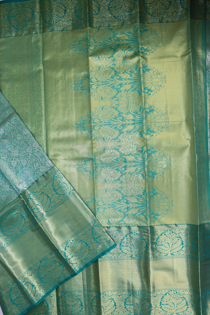 Royal Green Tissue Kanjipuram Saree