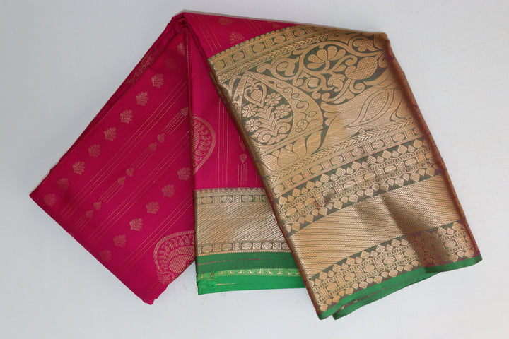 Elegant Pink Kanjipuram Saree