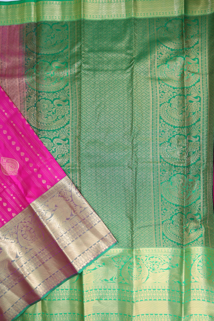 Elegant Pink Kanjipuram Saree