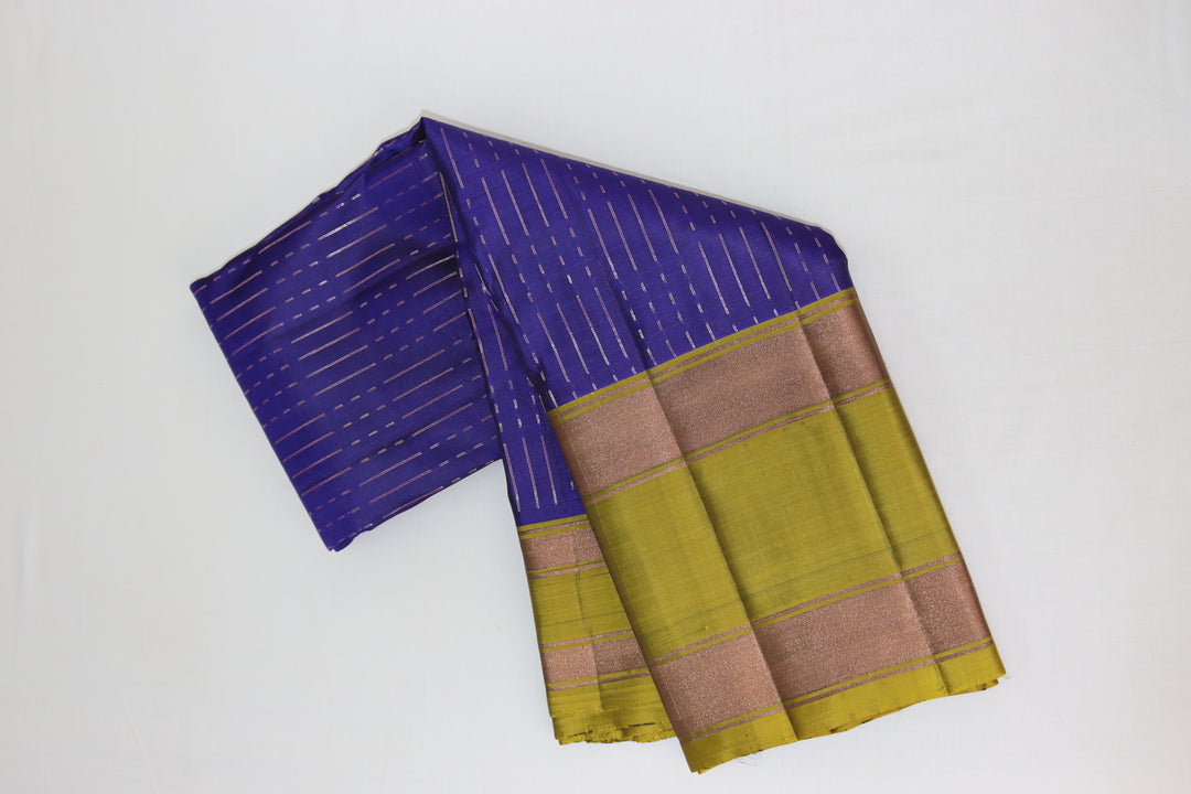 Traditional Violet Kanjipuram Saree