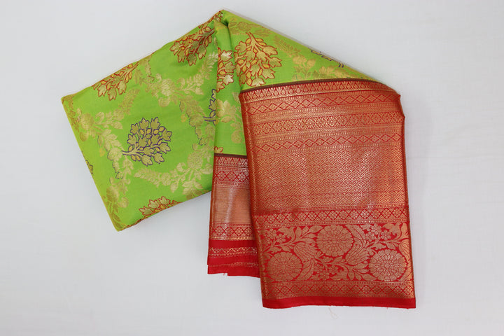 Mesmerizing Green Kanjipuram Saree