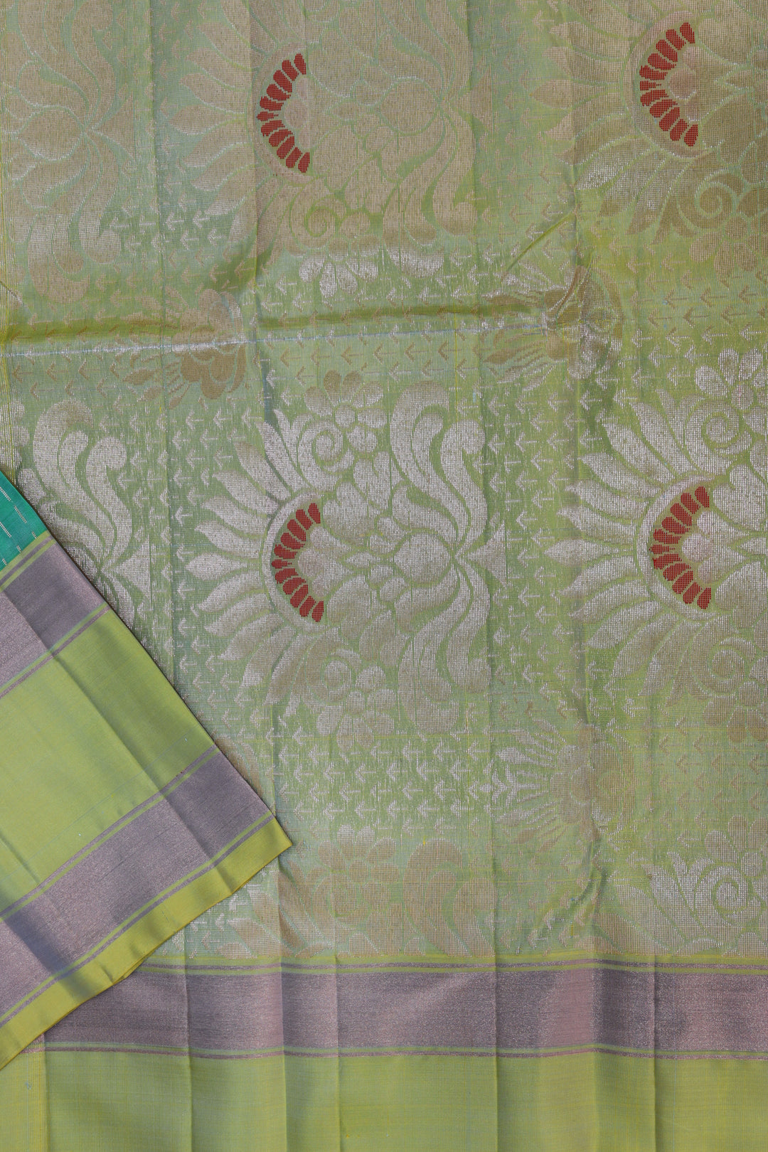 Traditional Green Kanjipuram Saree